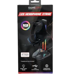 NWT GamePro LED Headphone Stand with RGB LED lights